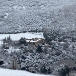 le Mas Picagnol sous la neige catalane