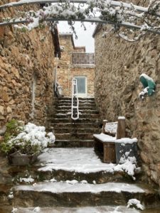 le gîte Jasmin sous la neige